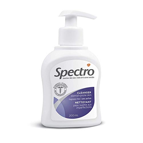 Spectro Jel Facial Cleanser for Blemish Prone Skin, Fragrance Free - 20.4 Fl Oz - 3 Pack x 200 mL / 6.8 FL Oz Each