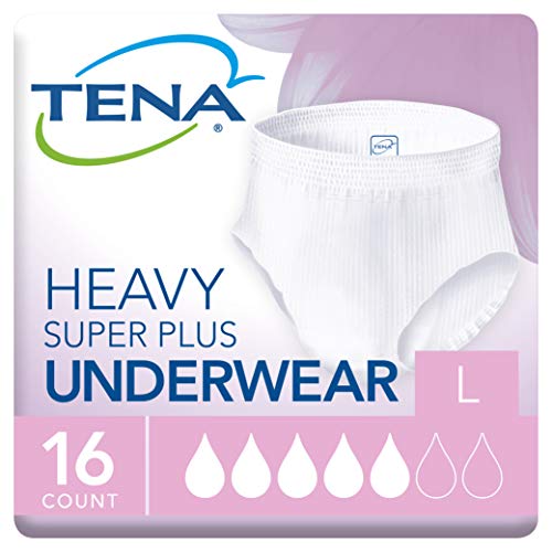 TENA Incontinence Underwear for Women, Protective, Large, 16 Count