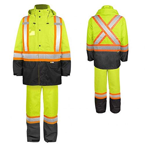 Holmes WorkWear Men's HI-VIS Safety Rain Suit