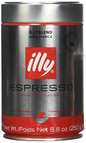 illy Ground Espresso Medium Roast Coffee (6-Pack)