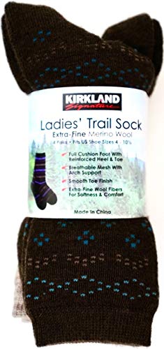 Kirkland Signature Womens Trail Sock (4-Pack)