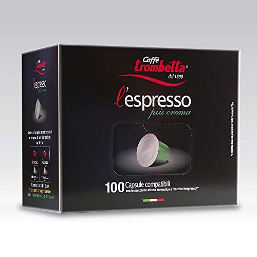 Caffè Trombetta Espresso Coffee Capsules, 100-pack