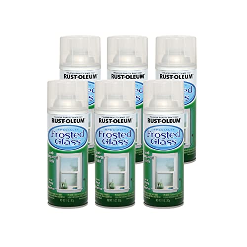 Rust-Oleum 1903830-6 PK Spray Paint (6 Pack), 11 oz, Frosted