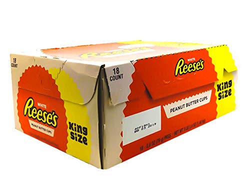 Hershey Reese White Peanut Butter Cups, King Size, 50.4 Ounce