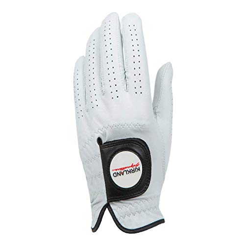 KIRKLAND SIGNATURE Golf Gloves Premium Cabretta Leather, Medium, 4 Pack