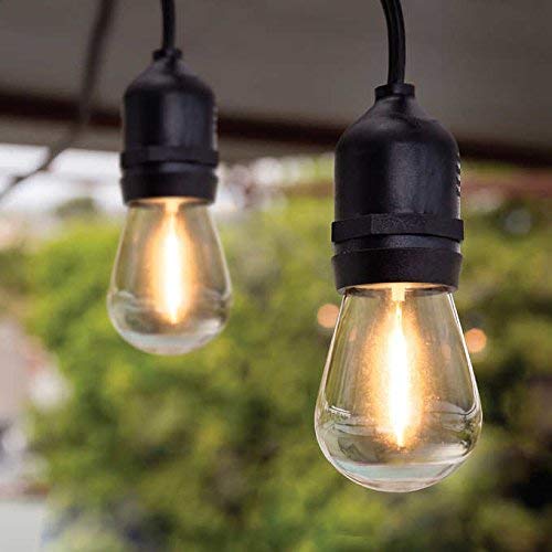 Feit Electric Outdoor String Lights, 48 Feet, 24 Light sockets (26 led Bulb Included)