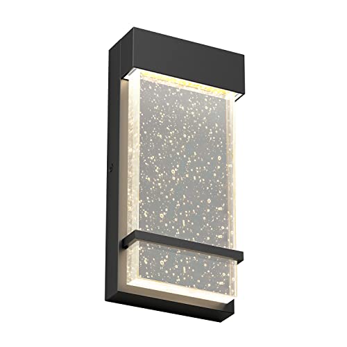 Essence Bubble Glow Box LED Porch Sconce Cylinder, 6" Modern Wall Mount Weather Resistant Outdoor Light.