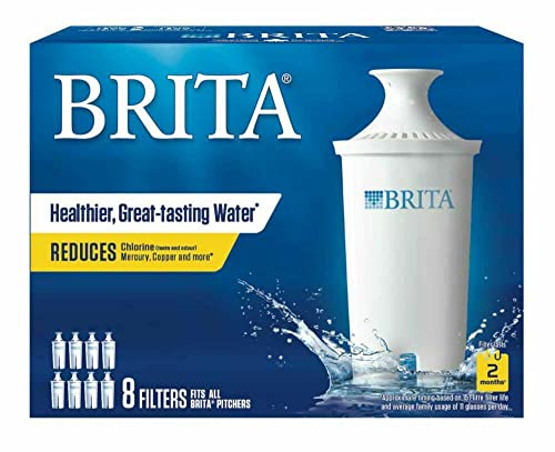 Brita Pitcher Replacement Filters 8 ct, White