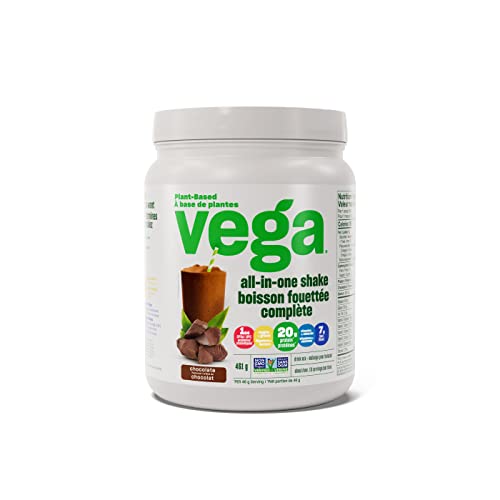 Vega All-in-One Vegan Protein Powder Chocolate Superfood Ingredients, Vitamins For Immunity Support, Keto Friendly, Pea Protein For Women & Men