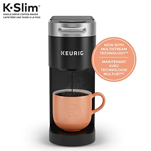 Keurig K-Slim Single Serve K-Cup Pod Coffee Maker, Featuring Simple Push Button Controls And MultiStream Technology