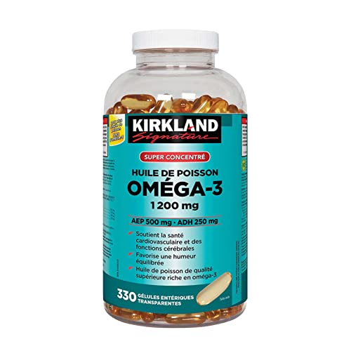 Kirkland Signature Super Concentrate Omega 3 1200mg 330 Softgels