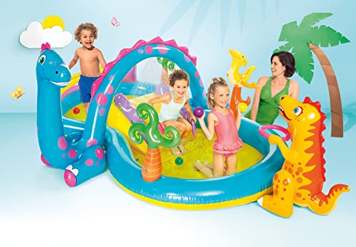 Intex Dinoland Inflatable Play Center, 131" X 90" X 44", for Ages 3+