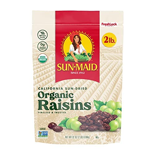 Sun Maid Organic Raisins Net wt 64 oz, 64 Ounces