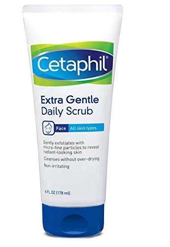 Extra Gentle Daily Scrub,Gently Exfoliates & Cleanses Without Over-Drying, for All Skin Types, Non-Irritating & Hypoallergenic,Suitable for Sensitive Skin, 6 Fl Oz, Pack of 2