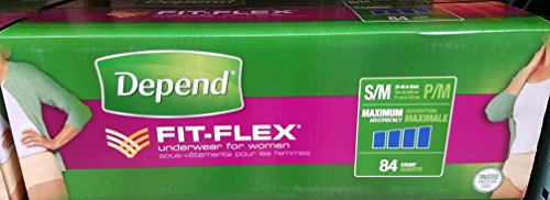 Depend Fit-Flex Underwear for Women S/M 84 Count