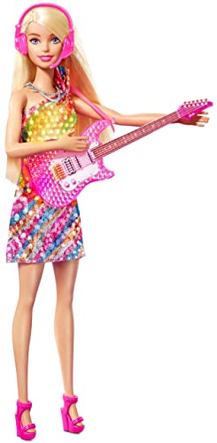 Barbie: Big City, Big Dreams Barbie “Malibu” Roberts Doll (11.5-in Blonde) with Music, Light-Up Feature, Microphone & Accessories, Gift for 3 to 7 Year Olds