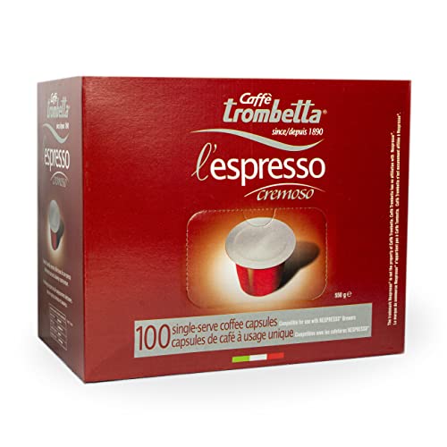 Caffe Trombetta - "Cremoso" - 200 Nespresso Compatible Capsules - Made in Italy