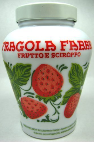 Fabbri Fragola Strawberries in Syrup 600gr Crock by Fabbri