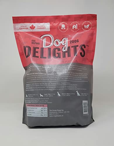 Dog Delights Treats Canadian Raised Chewy Tasty Beef Jerky, 1.36kg