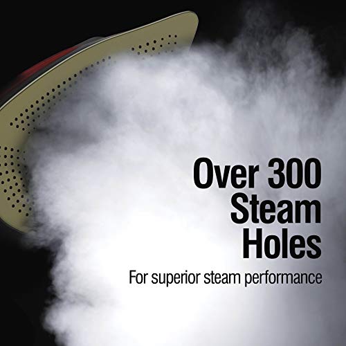 CHI Professional Steam Iron, 1700 Watts with Titanium-Infused Ceramic Soleplate & Over 300 Steam-Holes (13101)