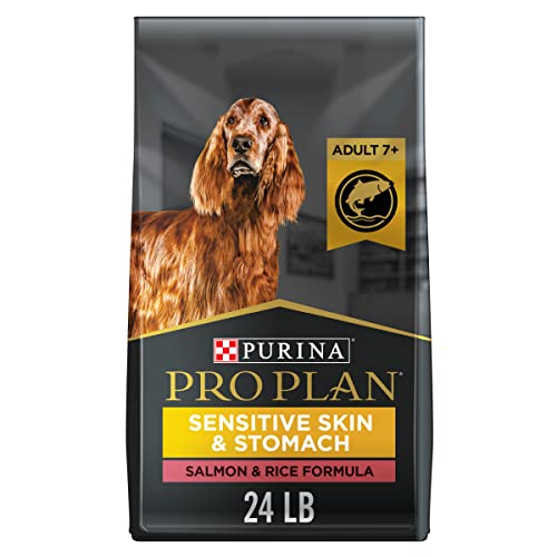 Purina Pro Plan Dry Dog Food, Senior Sensitive Skin & Stomach Adult 7+ Salmon - 10.9 kg Bag (1 Pack)