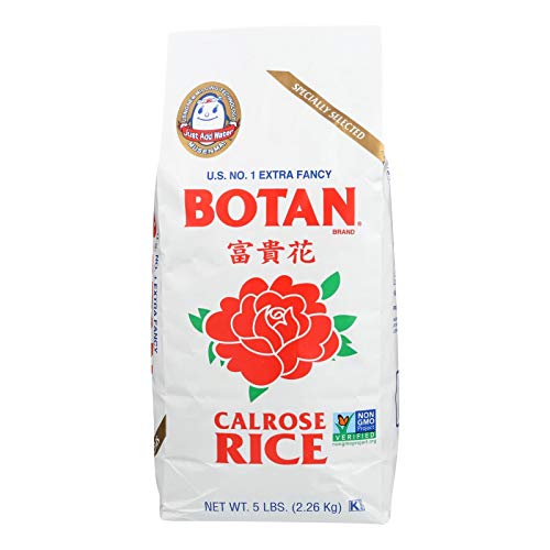 BOTAN, RICE CALROSE, 5 LB, (Pack of 8)