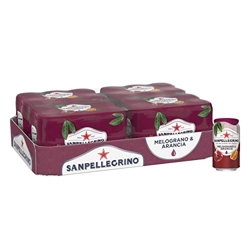 San Pellegrino Sparkling Soda Fruit Beverages 330 ML Can x 24 Cans