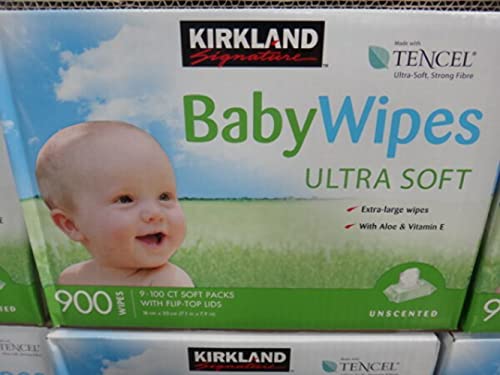 Kirkland Baby Wipes Unscented 900ct