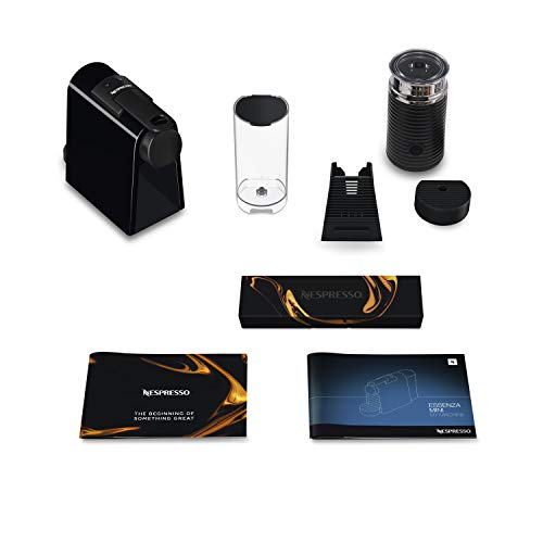 Nespresso Essenza Mini Espresso Machine by Breville with Aeroccino