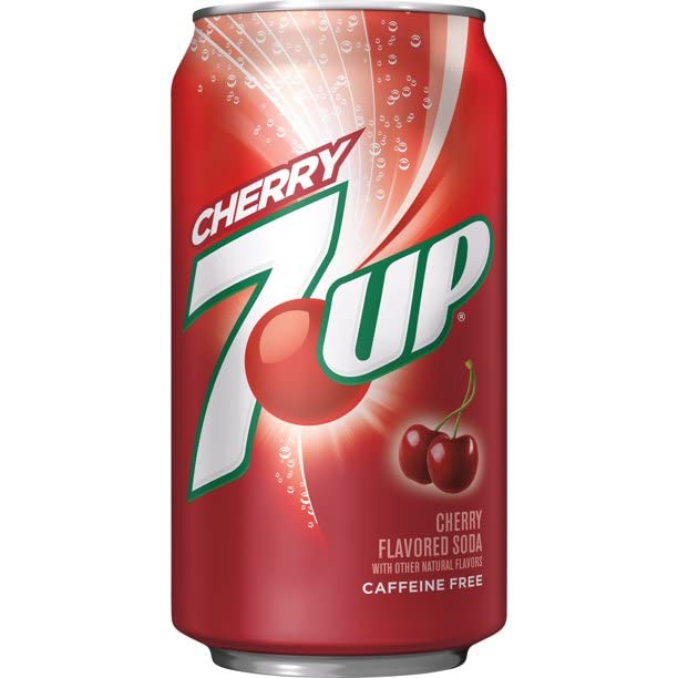 NWT 7UP Cherry Flavored Soda, 12 FL Oz cans - (Pack of 12)