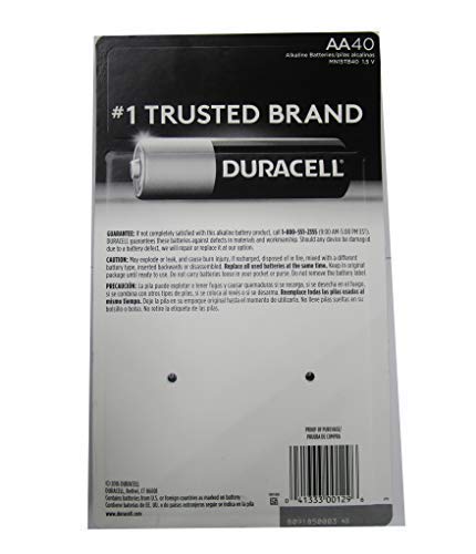 Duracell AA MN1500 Batteries, 40 Count (Gift Included)