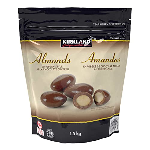 Kirkland Signature Milk Chocolate Almonds, 1.5 Kilogram