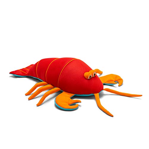 Big Joe Pool Petz Large Seal No Inflation Needed Animal Floating Pool Toy, Red Lobster Shape Mesh