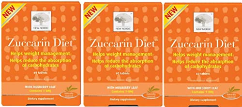 New Nordic US Inc Mulberry Zuccarin, 60 Tabs (Pack of 3)