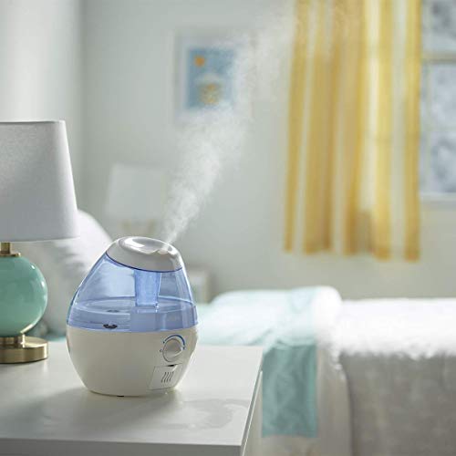 Vicks VUL520WC Filter-Free Ultrasonic Cool Mist Humidifier, Mini/Small Humidifier for Baby, Bedroom, Office Desk, 1.9L/0.5Gal