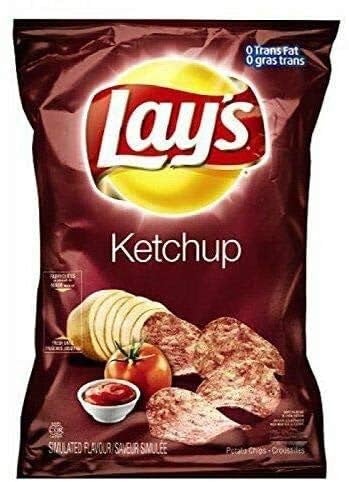 40 Bags of Lays Ketchup Chips Size 40x40g, Fresh & Delicious