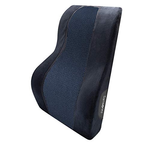 Samsonite Premium Memory Foam Car Lumbar Support Cushion