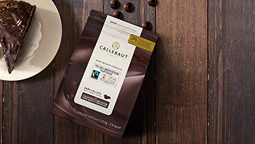 Callebaut Chocolate Dark 70.4 Percent Easi-Melt Buttons Callets 2.5 Kg