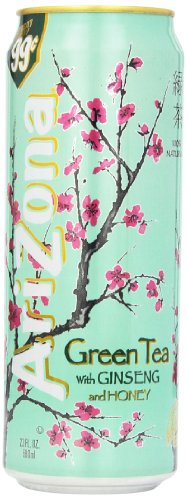 Arizona Green Tea with Ginseng and Honey 24 × 680 mL