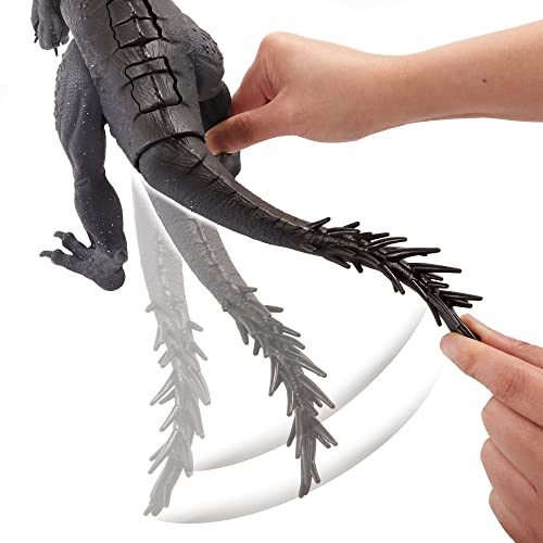 Jurassic World Slash ‘N Battle Scorpios Rex Action & Sound Dinosaur Figure  Camp Cretaceous with Movable Joints, Slashing & Tail Whip Motions & Roar