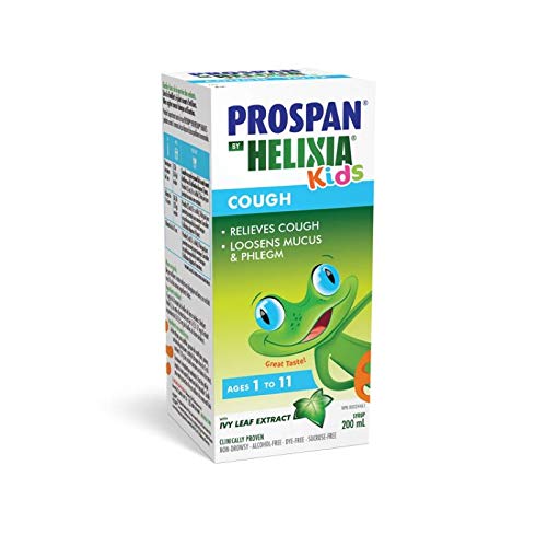 Prospan by Helixia Natural Cough Syrup with Ivy Leaf Extract - Dry & Wet Cough Relief, Helps Eliminate Mucus & Phlegm - Cough Medicine for Kids (200ml)