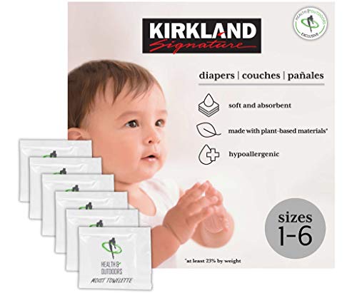 Kirkland Signature Diapers W/Health and Outdoors Wipes