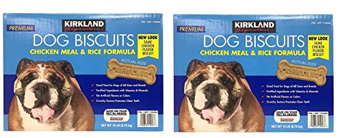 Kirkland Signature Premium Dog Biscuits Chicken Meal & Rice Formula 30 LB