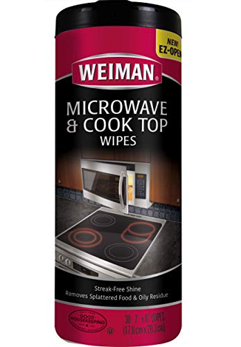 Weiman Microwave & Cook Top Wipes - 4 Packs of 30 Wipes