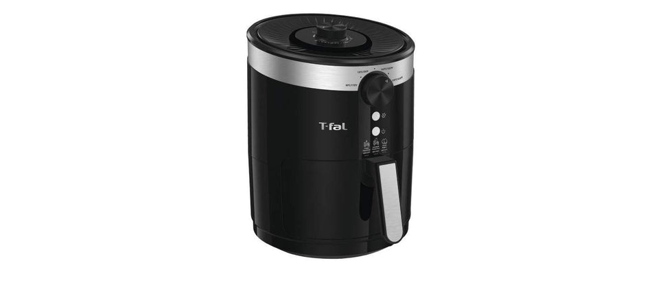 T-Fal Air Fryer, Friteuse, Easy Fry, Low Fat, Nonstick Basket, 3.69Qt/3.5L, Black