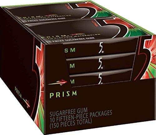 Wrigley's 5 Sugar Free Gum Prism 10 pack (15 ct per pack)