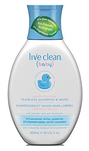 Live Clean Baby Shampoo & Wash Tearless 10oz (3 Pack)