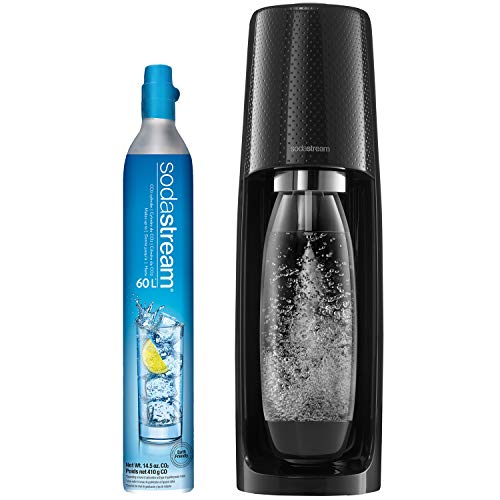 SodaStream Fizzi (Sparkling Water Maker) with 60L Cylinder and 1L Bottle