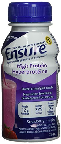 Ensure High Protein Strawberry, 235mL Bottle, 24-Pack