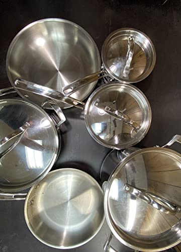 Kirkland Signature COS1119338 Cooking & Dining›Cookware›Pots & Pans Pot &  Pan Sets, Stainless Steel